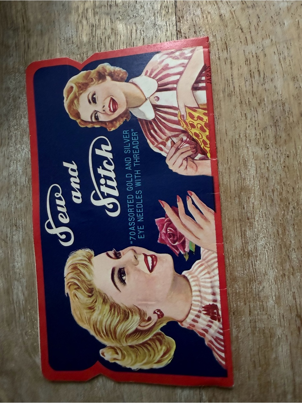 Vintage Sew And Stitch, Gold And Silver Eye Needles